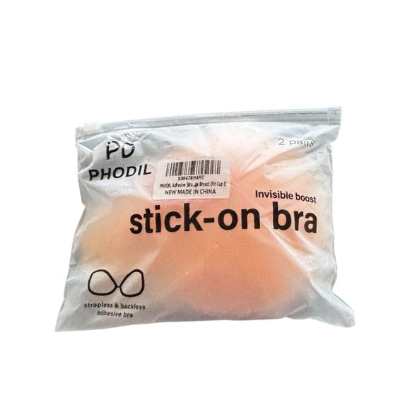 Stick On Bra Invisible Boost Strapless Backless Silicone Sz E 2 Sets Reusable - Picture 1 of 6